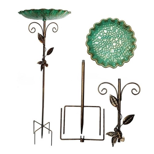 Metal bird bath bowl - metal,