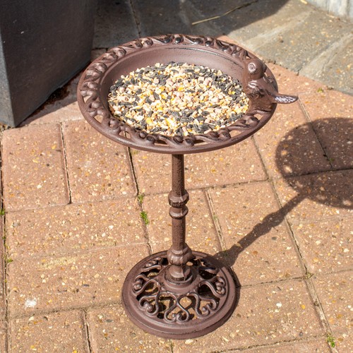 Cast iron bird bath love - love, heart