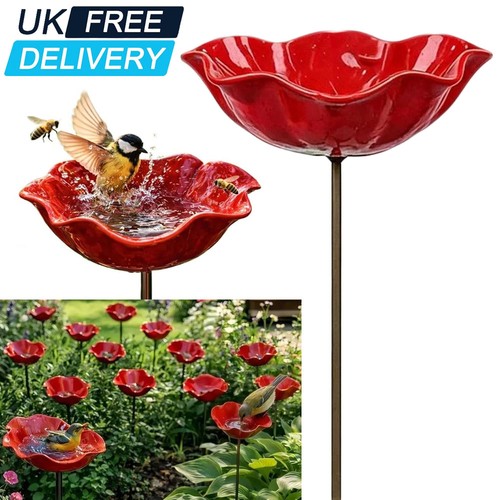 Bird bath stake - stake, handmade
