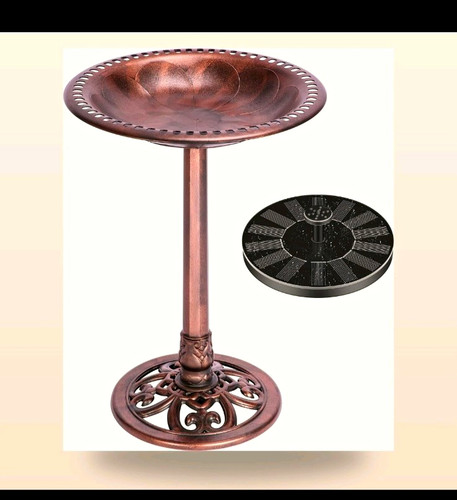 Solar powered bird bath - solar,