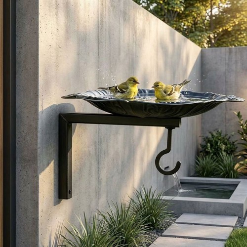 Wall mounted bird feeder metal - mounted,