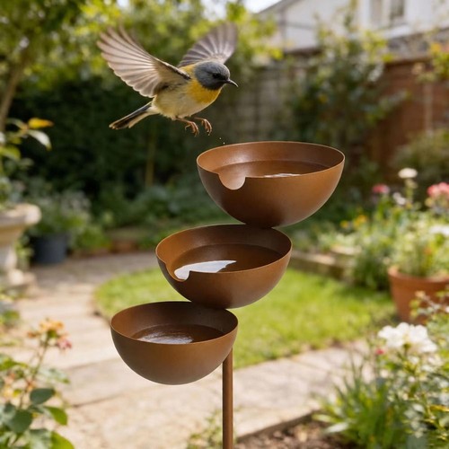 Rain catcher bird bath metal - catcher,