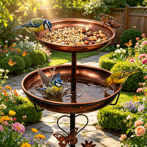 Upgraded tall bird - bird, bath