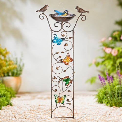 Decorative garden bird bath - garden,