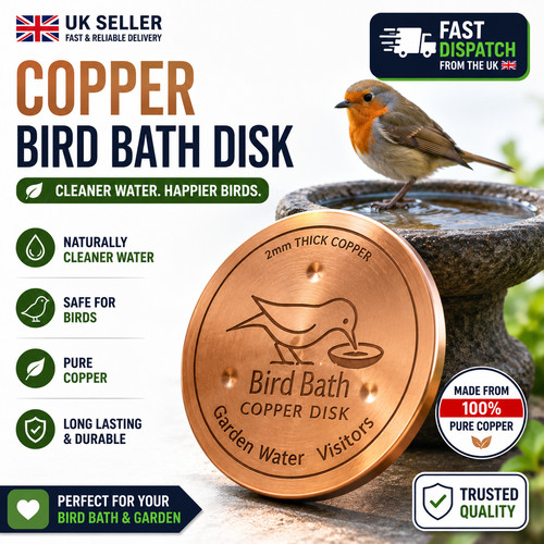 Copper bird bath - copper, purification