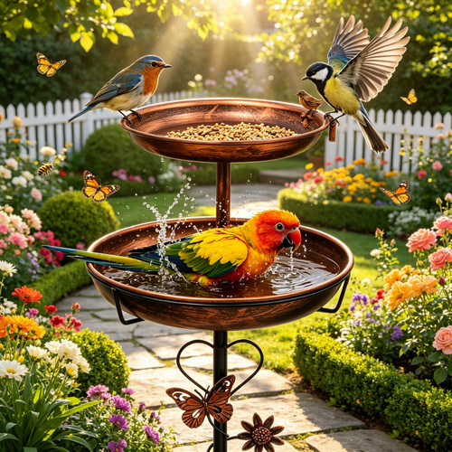 118cm tall bird bath with - 118cm,