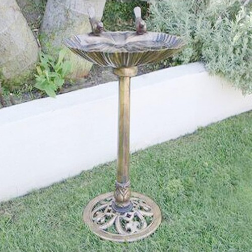 Large garden bird bath shell - garden,