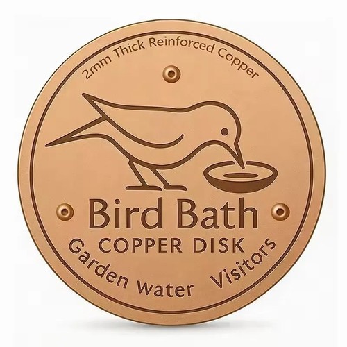 Copper bird bath - copper, purifier