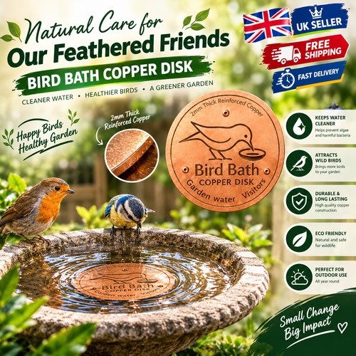 Bird bath copper - copper, water