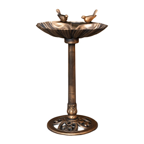 Bronze bird bath with - bronze,