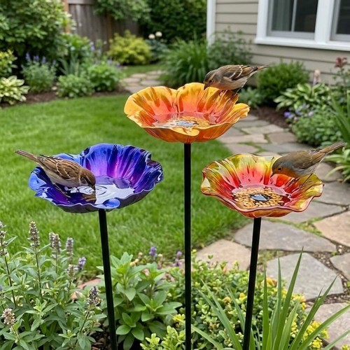 Handmade metal flower - flower, garden