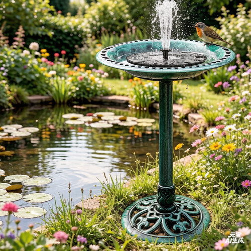 Garden bird bath pedestal - 28",