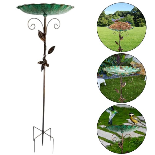 Durable vintage iron bird bath - durable,