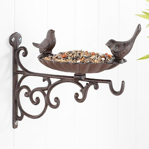 Iron bird bath feeder - bird, garden